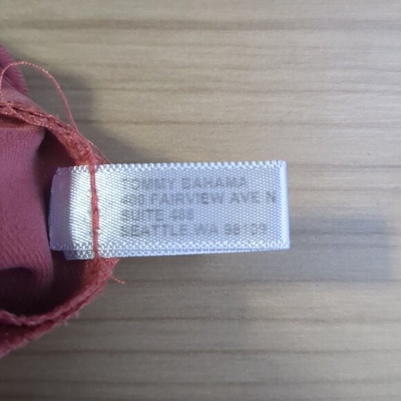 Tommy Bahama 100% Silk Short Sleeve Salmon Button Up Mens Large Casual Shirt - Picture 13 of 16